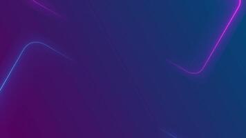 Abstract neon glowing light trails in pink and blue video