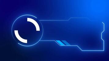 resumen azul tecnología marco interfaz lazo video