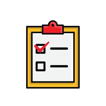 approve icon. management. paper on a test board with a check mark. manager, success. isometric design style vector