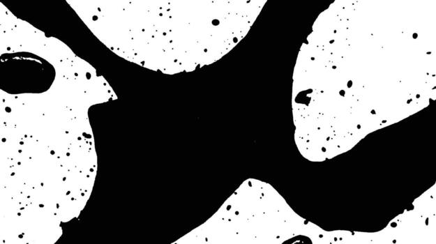 negro tinta salpicar con gotea y pintar chapoteo aislado en blanco antecedentes vector