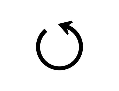 Circular Arrow Rotating Counterclockwise Process, Cycle, Repeat, Reload vector