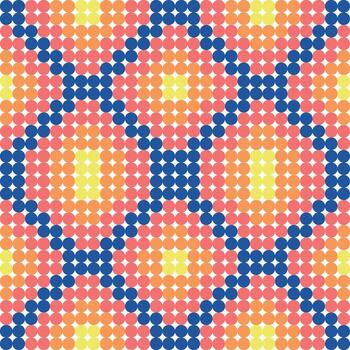 resumen rosado polca punto modelo con un retro geométrico sin costura mosaico diseño vector