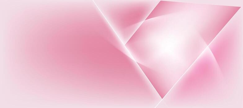 Abstract Pink Pastel On White Background with Geometric Lines and Gradient For Cosmetic Background Or Ads Banner vector