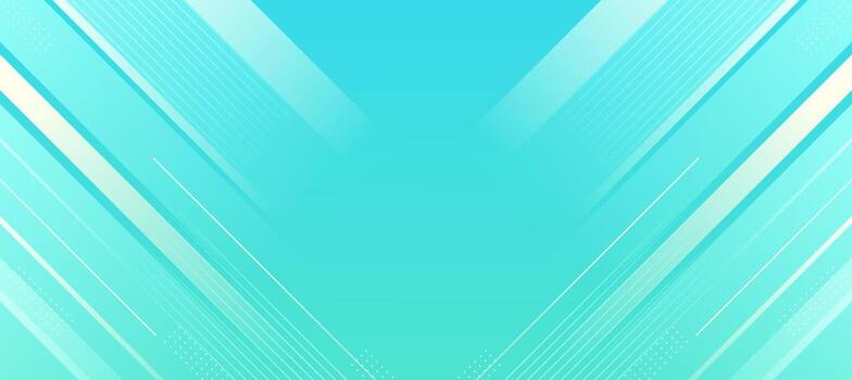 Dynamic turquoise and teal abstract banner with modern geometric lines and a subtle gradient, ideal for technology, business, or website designs and presentations vector