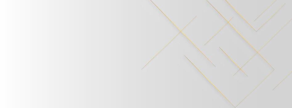 resumen ligero gris antecedentes con dorado línea patrón, lujo y mínimo Mira vector