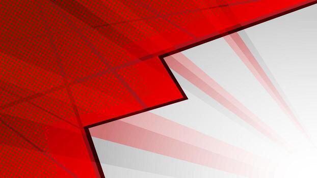 red and white abstract gradient background. Pop art comic sunburst effect background with halftone. Suitable for templates, sales banners, events, ads, web, and pages vector