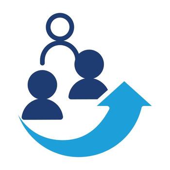 equipo con mejora firmar de colores icono diseño bueno para web o móvil aplicación vector