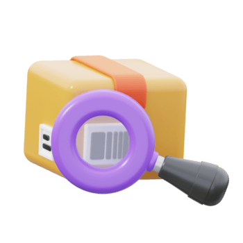 3d Entrega ícone rastreamento código ilustração png