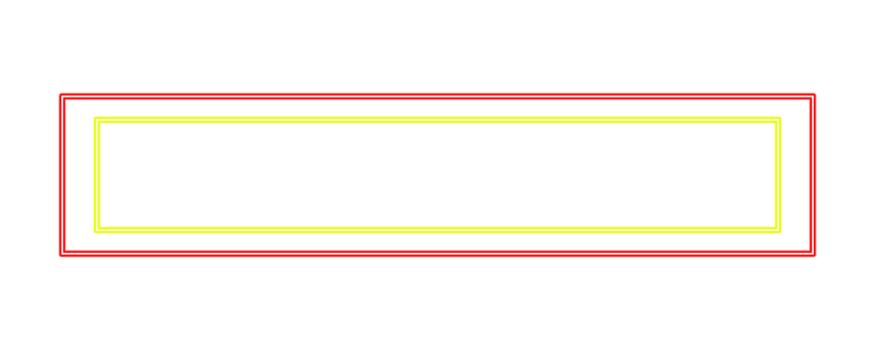 Duplo retângulo quadro, Armação néon luz Projeto com vermelho e amarelo linhas dentro a isolado em transparente fundo. png