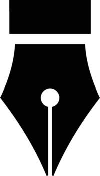 Elegant Quill Pen Nib Point Design. vector