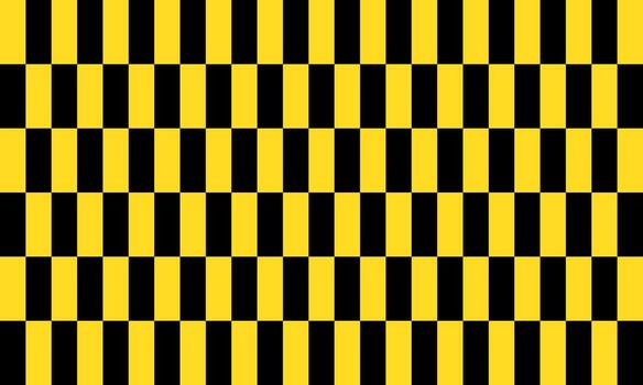 Checkerboard pattern with black and yellow checkered design. vector