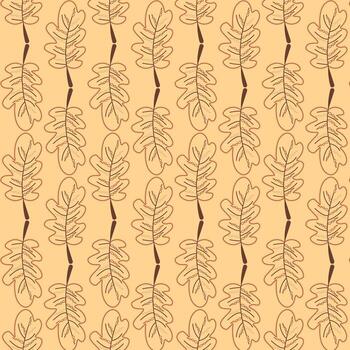 a pattern with leaves on it vector