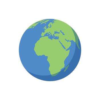 Earth globe with continents and oceans. Planet icon set. Global map. Map symbol. International Earth Globe icon. World globe icon vector