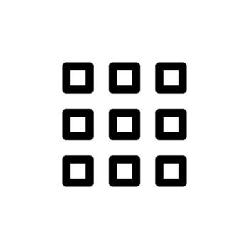 Menu Icon Line Style for Website and App User Interface vector