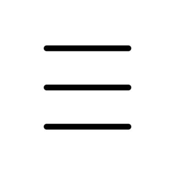 Line Menu Icon Outline Symbol for Website and User Interface vector