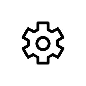 ajustes icono línea estilo para ui y móvil aplicación vector