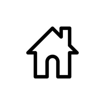 Home Icon Line Style for UI and Mobile App vector