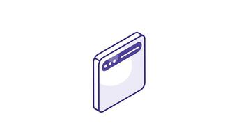 Get this amazon icon of artificial intelligence in modern isometric style.. video