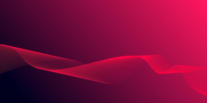 Abstract glowing wave lines on gradient pink background. Dynamic wave pattern. Modern flowing wavy lines. Futuristic technology concept. Suit for banner, poster, cover,brochure,flyer,website. vector