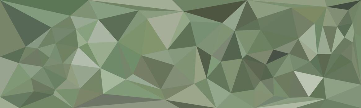 Geometric abstract background in various shades of green with polygonal shapes creating a modern textured design. vector