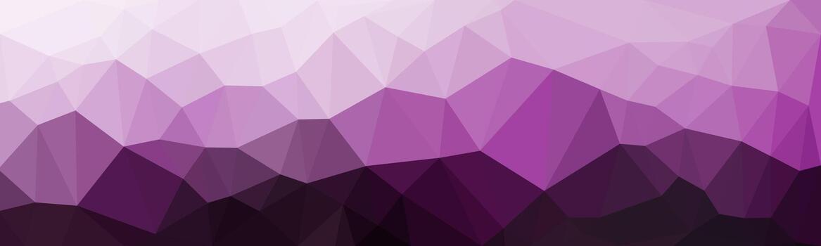 Abstract purple polygon background with gradient tones blending from light to dark shades. vector