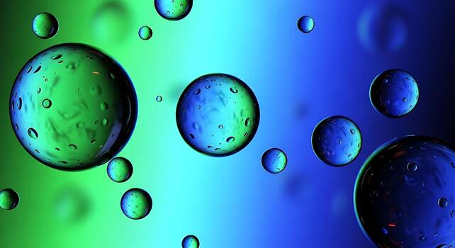 Colorful abstract background featuring water droplets on a gradient surface, creating a dynamic visual effect photo