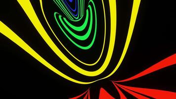 vj lazo surrealista túnel rotación. video