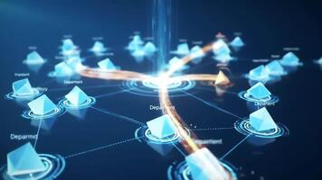 dynamisk företags- nätverk visualisering - trogen data strömma video