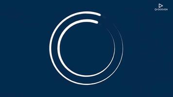 abstrakt cirkel rörelse grafisk - dynamisk läser in animering video