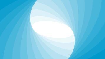 astratto spirale animazione sfondo nel blu pendenza con fluido forme e morbido leggero video