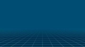 abstrakt animering bakgrund av en digital fält med rutnät rader och blå nyanser video