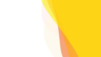 vätska animering bakgrund med abstrakt former i vibrerande gul och mjuk färger video