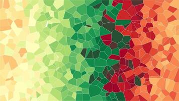 vivace astratto voronoi animazione sfondo con colorato mosaico modello video