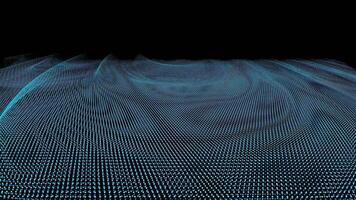 dinamico animazione di particella onde la creazione di un' visivamente Impressionante sfondo effetto video