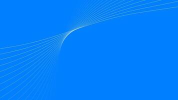 astratto animazione sfondo con curvo Linee e ondulazione effetto nel blu ombra video