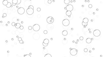 Flat Animation Background of Bubbles in Light Transparent Design for Creative Projects video