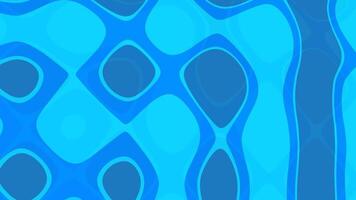 blå abstrakt animering bakgrund med slät vågor och interferens mönster video