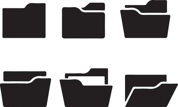 Thin line icon set for folder, folders, file, ,data , directories, storage, document, archive, categorization, directory . Pixel perfect icons editable stroke. vector