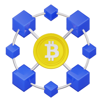 3d blockchain tecnologia con bitcoin e decentralizzato Rete png