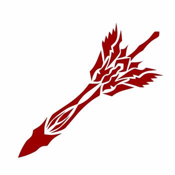 ilustración de un estilo tribal espada tatuaje diseño con afilado, dinámica patrones vector