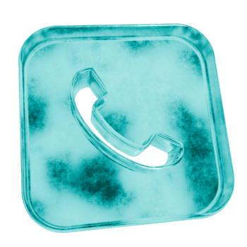 3d Anruf Platz Formen im gefrostet Blau Eis Glas Stil, isoliert auf ein transparent Hintergrund. Glasmorphismus Symbole und 3d Elemente zum modern Grafik Design. png