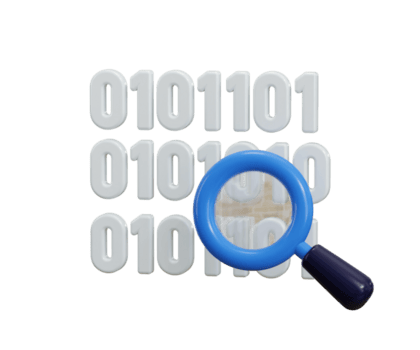 binario código icono 3d hacer concepto de computadora programación, algoritmo o computadora software binario código icono ilustración png