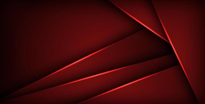 red geometric triangle background overlap layer on black space for text and background design vector