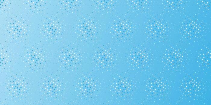 Abstract blue gradient background with dotted star-like shapes. Modern, clean, and seamless design for digital or print use. vector