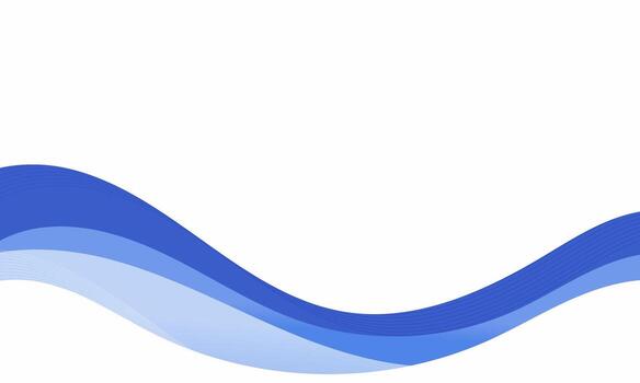 Abstract background with a flowing blue wave. vector