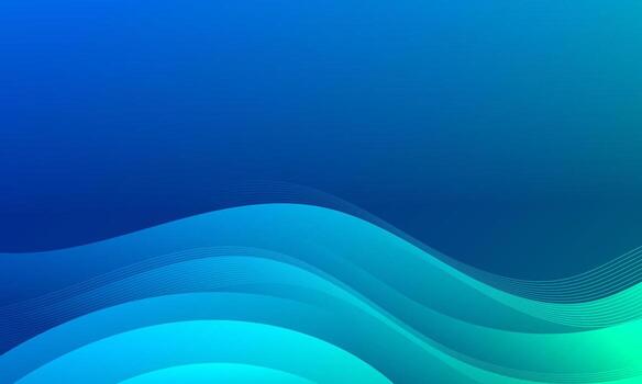 Abstract background with a flowing aqua wave. vector