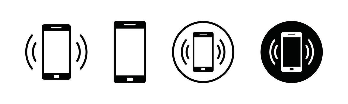 Ringing smartphone icon button set. Telephone, Smartphone, communication, call, contact us icon - illustration vector