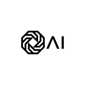 artificial inteligencia ai pictograma. tecnología relacionado a artificial inteligencia, ordenadores y sistemas ese son inteligente, gráfico de robot. logo o símbolo vector