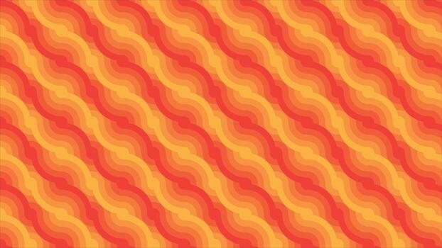 Vibrant retro wave background featuring orange and red curved lines, ideal for web, print, branding, wallpaper, packaging, and modern artistic design projects vector