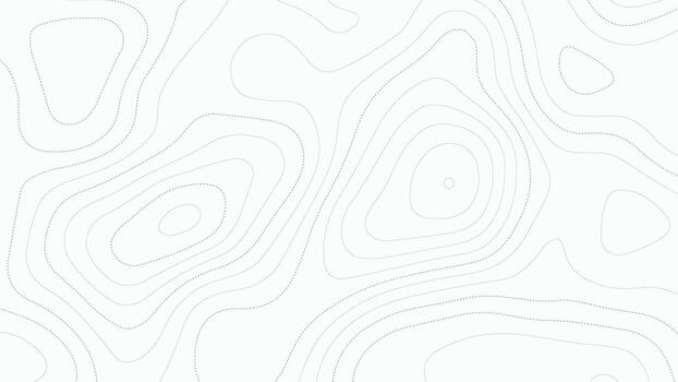Abstract White Topographic Contour Line Pattern Background vector